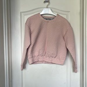 Running or after gym pull over in baby pink